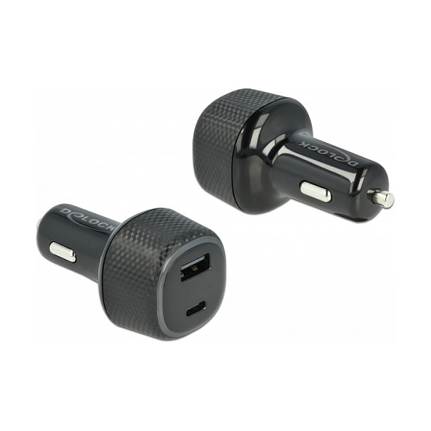 Auto punjač DELOCK 64108 (USB-C PD 45W + USB-A QC 3.0 18W, 63W)-0