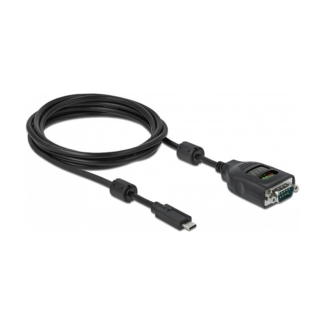 Adapter DELOCK USB-C na Serijski DB9 RS-232 (9 LED, FTDI, 1.8m)-2
