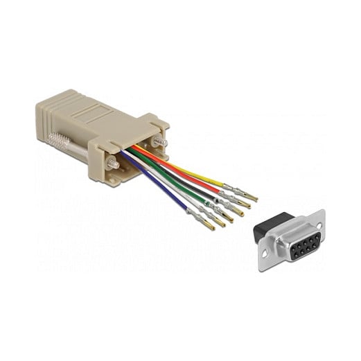 Montažni set DELOCK 66759 (D-Sub 9 Pin ženski na RJ12 6P/6C ženski)