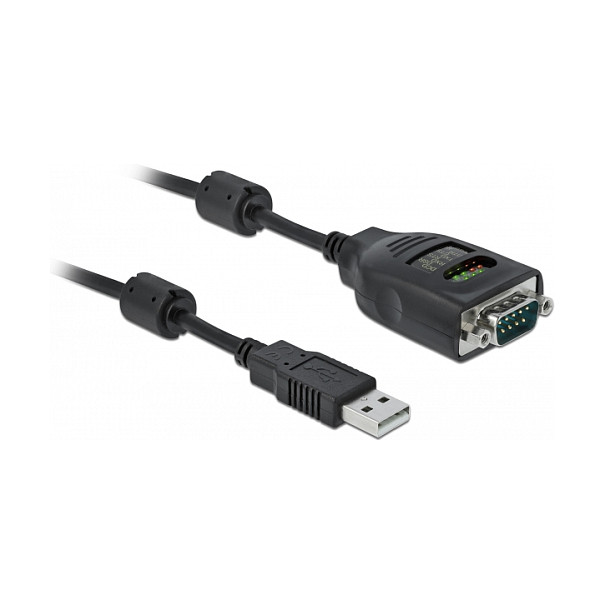 Adapter DELOCK USB-A na Serijski RS-232 DB9 (FTDI, 9 LED Tester)-0