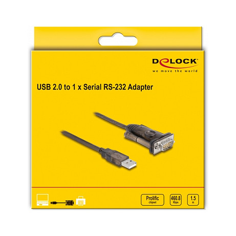 Adapter DELOCK USB 2.0 na Serijski RS-232 (D-Sub 9 Pin, 1.5 m)-3