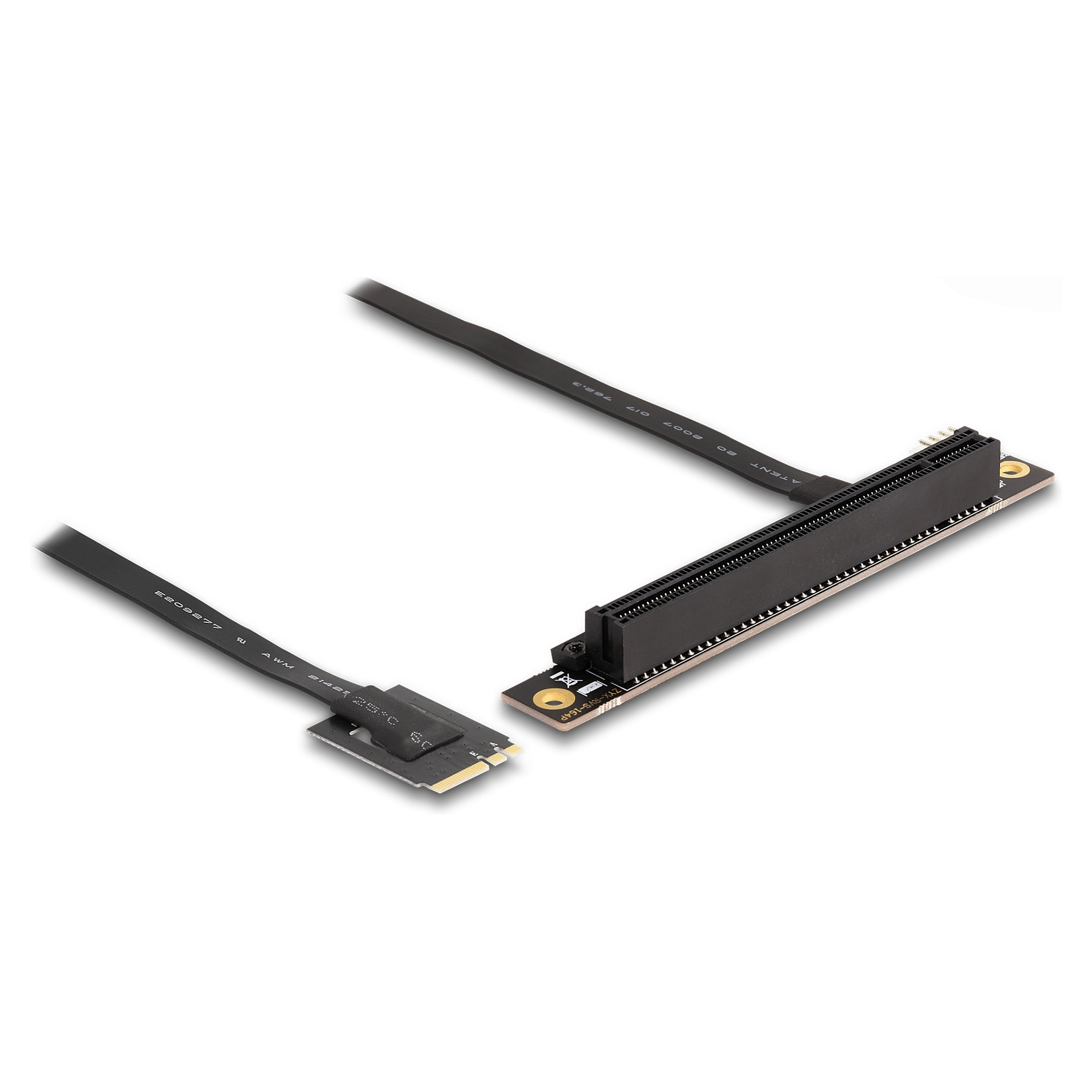 Adapter DELOCK M.2 Key A+E na PCIe x16 NVMe (kutni, 20 cm kabel)