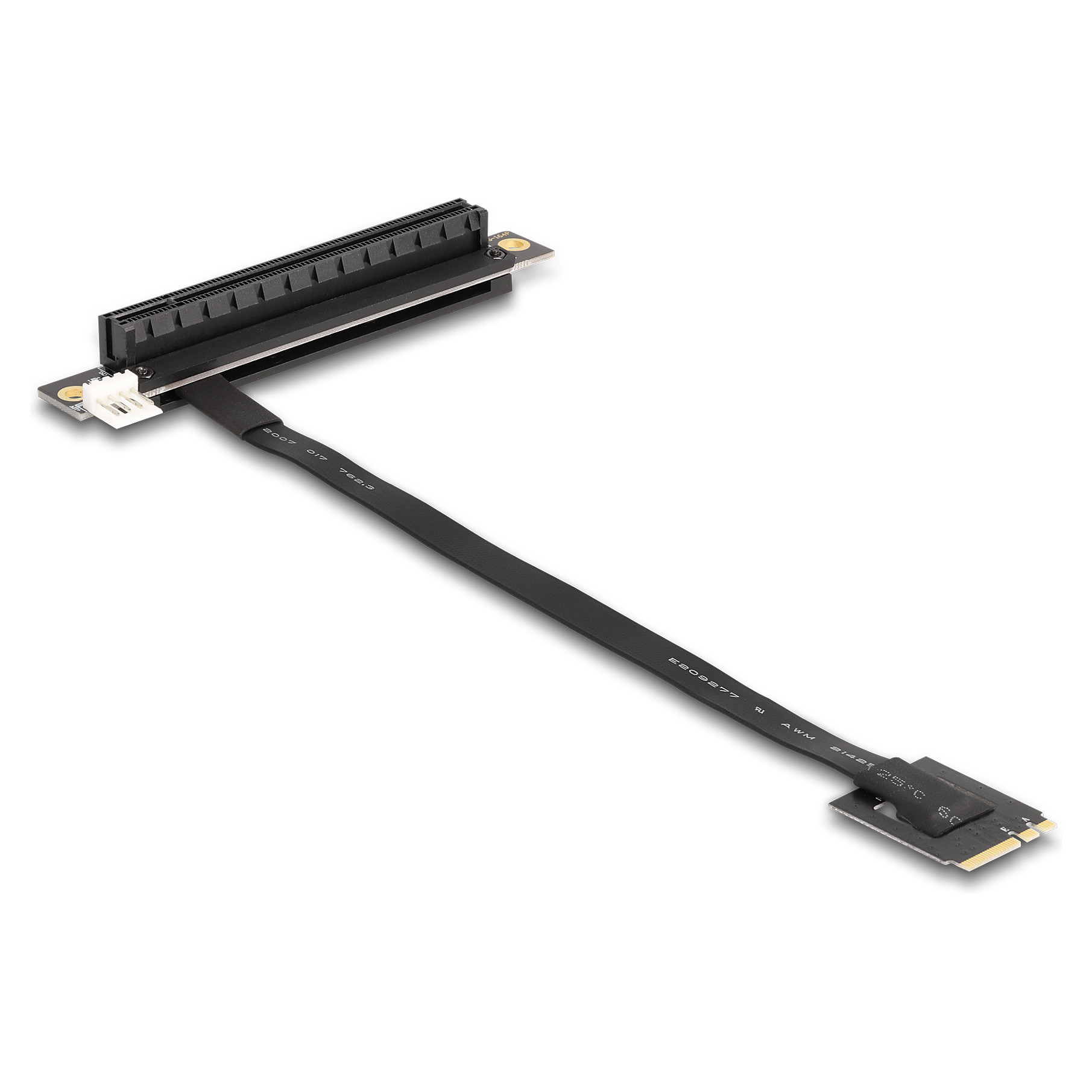 Adapter DELOCK M.2 Key A+E na PCIe x16 NVMe (kutni, 20 cm kabel)-1