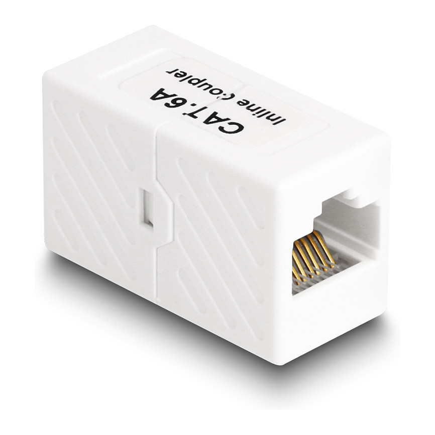 RJ45 adapter DELOCK 88134 (Cat.6A, UTP, ženski/ženski) bijeli-1