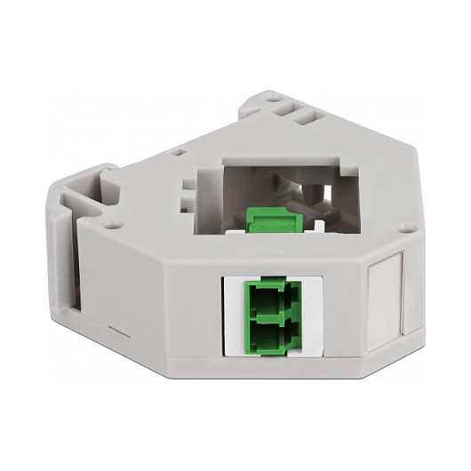 DIN Rail Keystone Adapter DELOCK 87192 (LC Duplex na LC Duplex, zeleni)-2