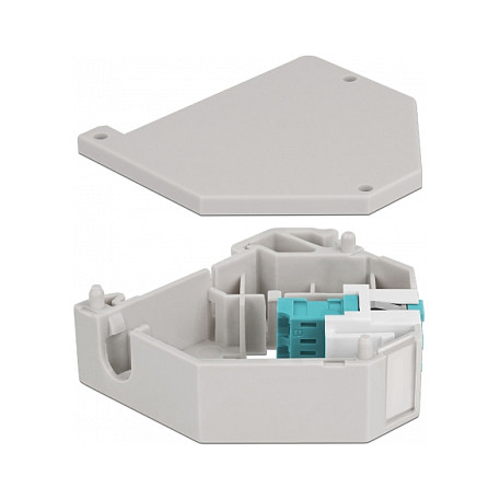 DIN rail adapter DELOCK 87194 (Keystone, LC Duplex na LC Duplex, OM3/OM4)-1