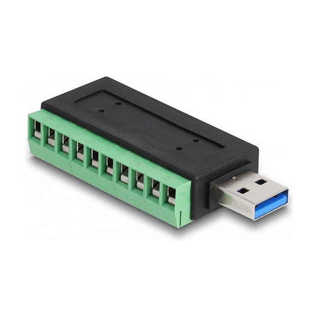Adapter DELOCK USB 3.2 Gen 1 Type-A na 5-pinski terminalni blok (muški)