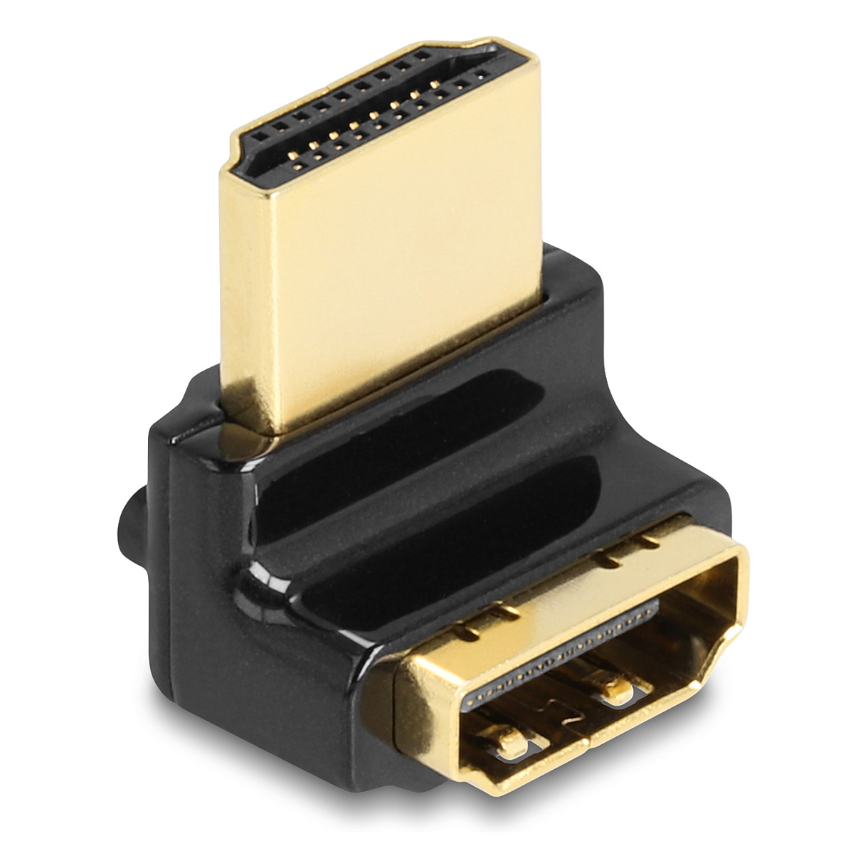 HDMI adapter DELOCK 60017 (muški na ženski, 90° kutni, 8K 60 Hz, metalni)-1