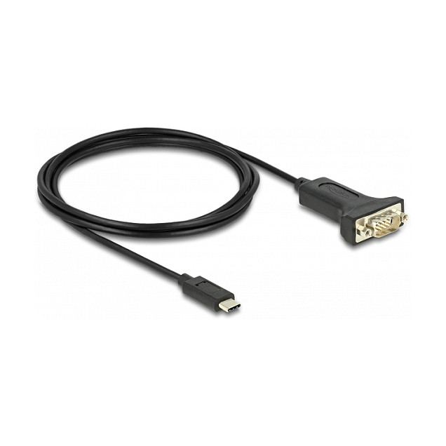 Adapter DELOCK USB-C na Serijski RS-232 (DB9) 2m (FTDI čipset)-0