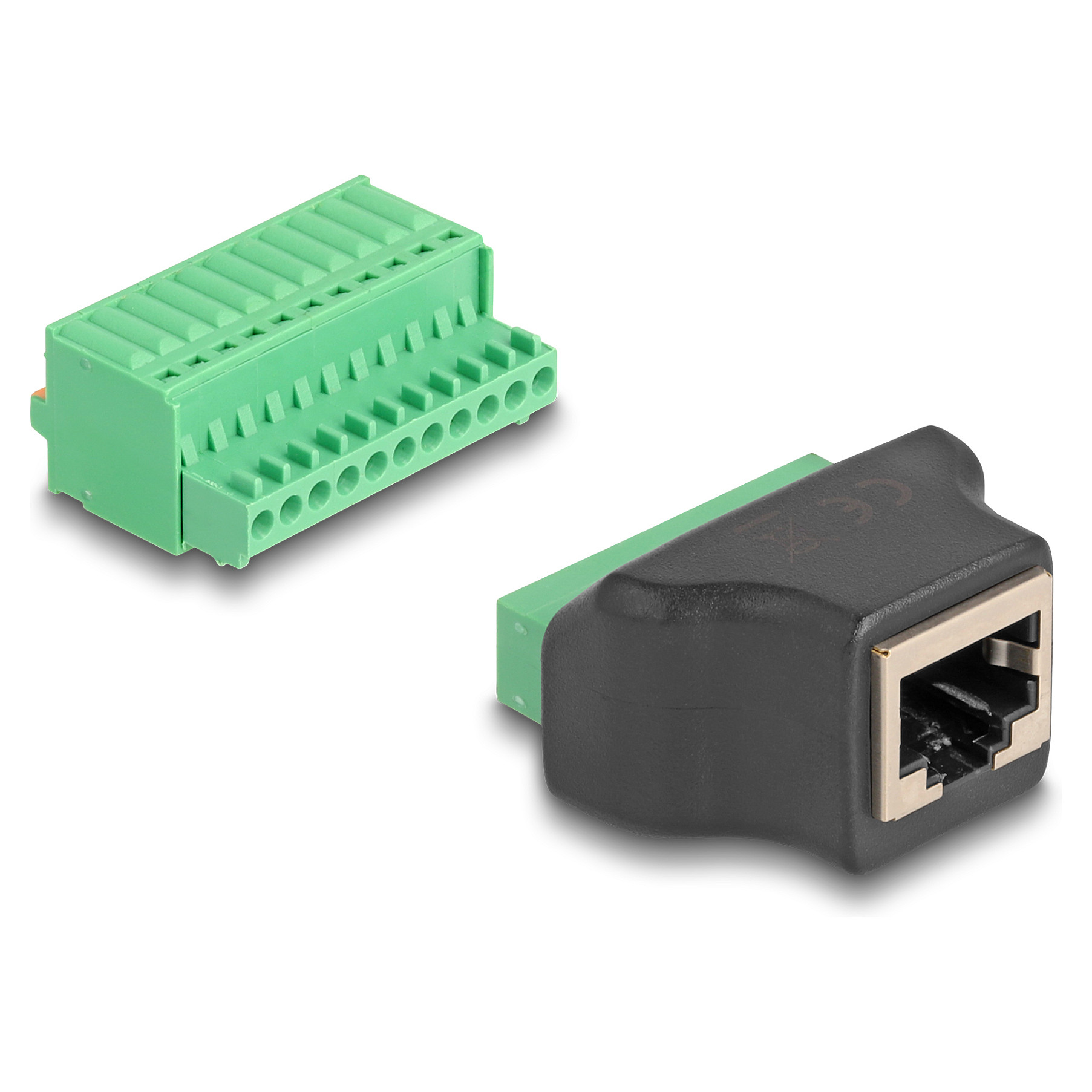 Adapter DELOCK RJ50 na 10-pinski terminalni blok (Push-button, 66244)-0