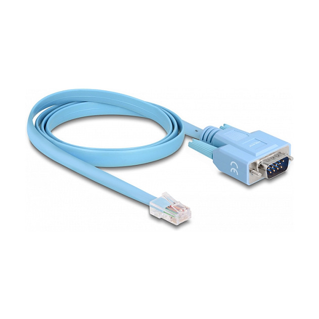 Adapter kabel DELOCK RS-232 DB9 muški na RJ45 muški (1 m, Cisco kompatibilan)-0
