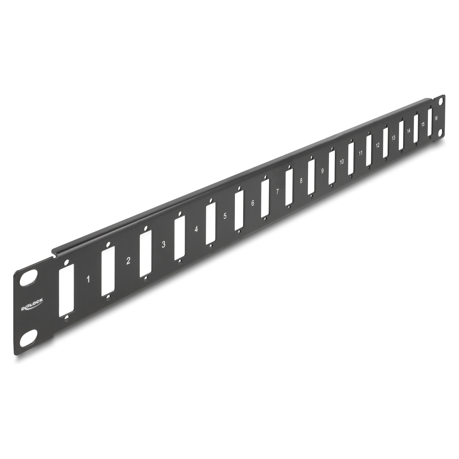Mrežni panel DELOCK 19" 1U 16 Port za adaptere s vijčanim spojem