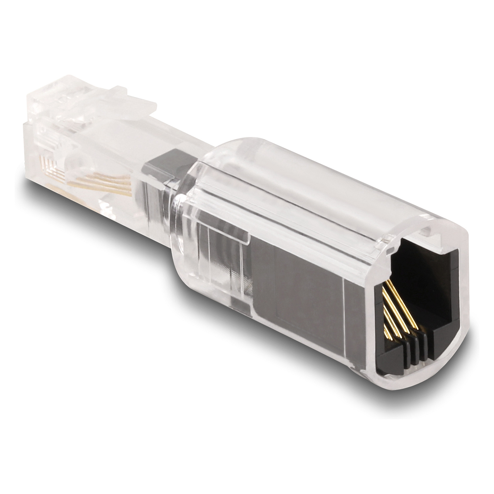 Adapter protiv petljanja telefonske žice DELOCK 88168 (RJ10 muški na RJ10 ženski, rotacija 360°)-1