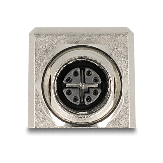 Adapter DELOCK M12 X-kodirani 8-pinski na RJ45 (Cat.6A, STP, 90° kutni, IP67)