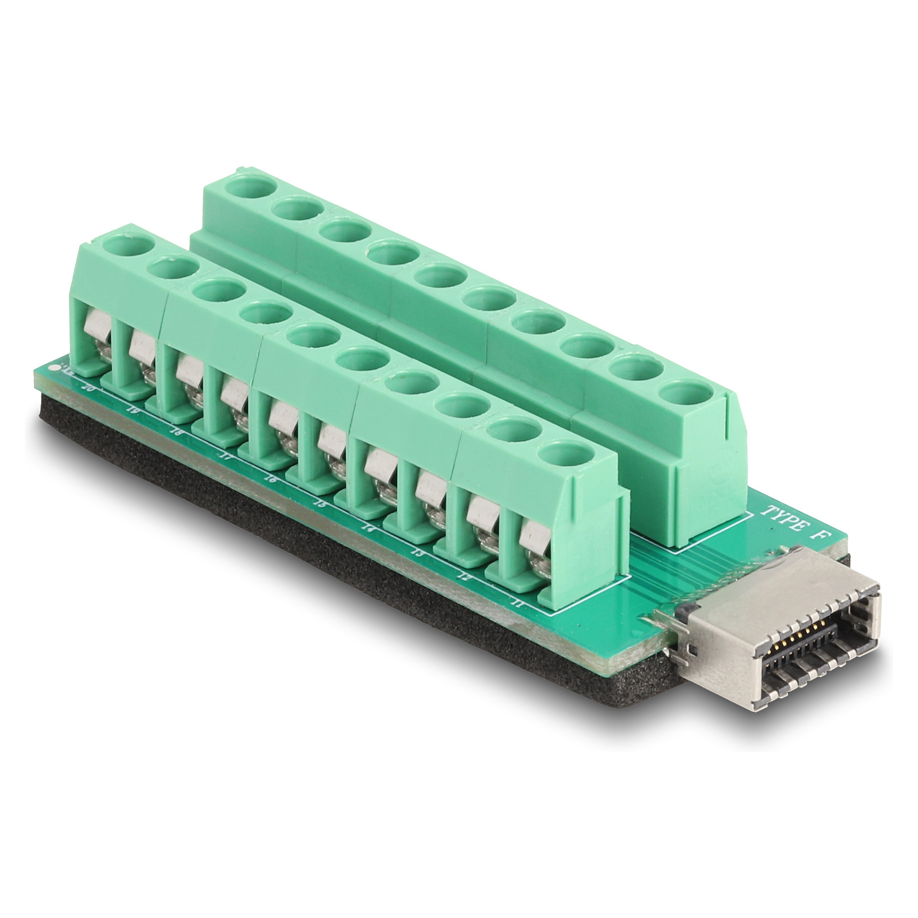 Adapter DELOCK USB Type-E Key A na 20-pinski terminalni blok (67189)