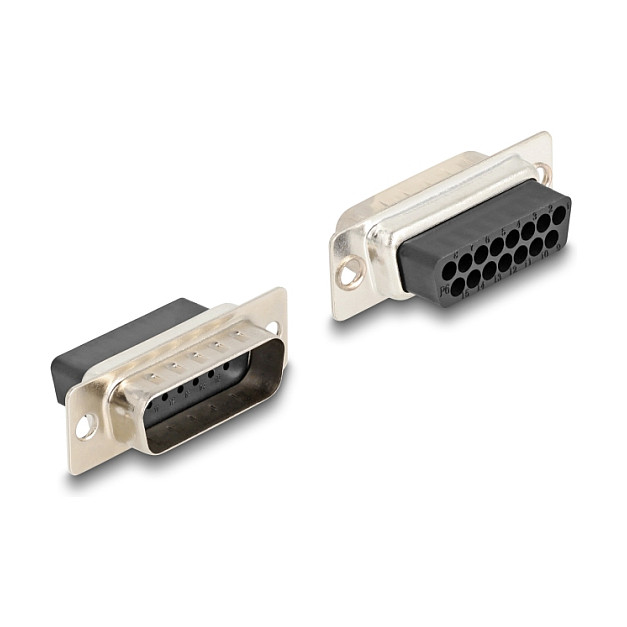 Adapter kit DELOCK D-Sub 15 Pin na RJ12 (Montažni set, crveni)-1
