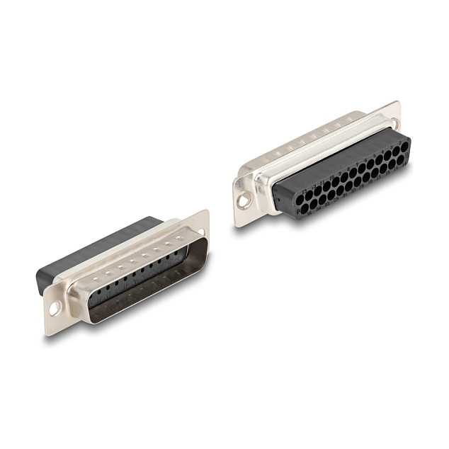 Adapter kit DELOCK D-Sub 25-pin muški na RJ12 ženski (67092), montažni set, crni-1