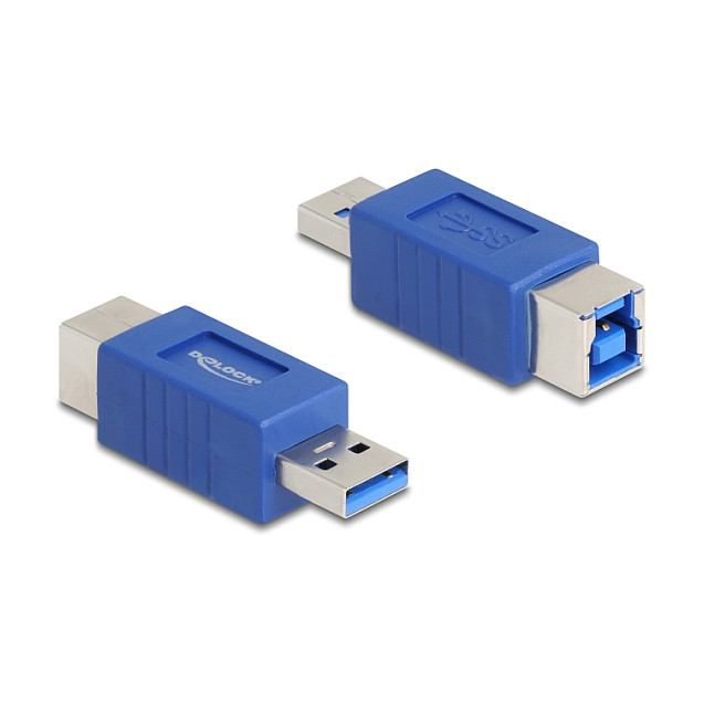 USB Adapter DELOCK 67217 (USB-A muški na USB-B ženski, 5 Gbps, križani)-0