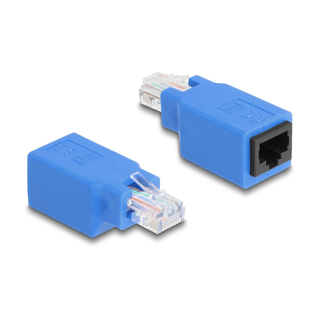 Mrežni adapter DELOCK RJ45 Rollover (64803) muški na ženski-0