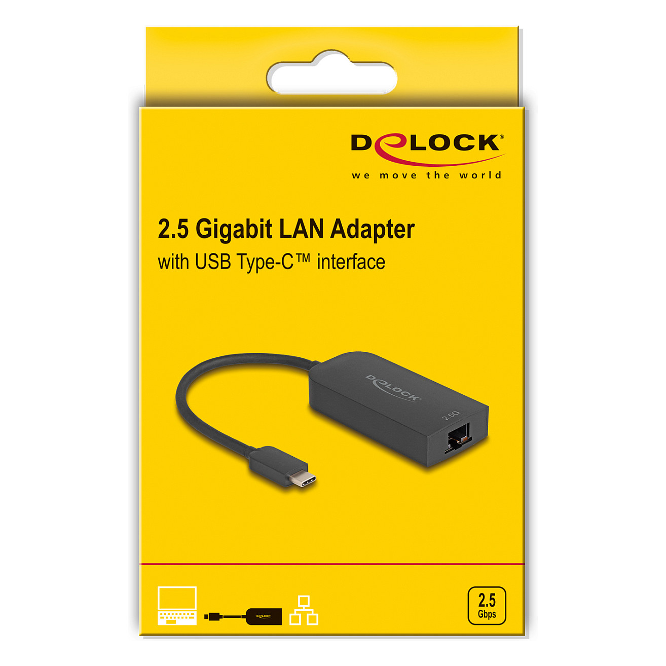 Mrežni adapter DELOCK 66046 USB-C na 2.5 Gigabit LAN (2.5 Gbps, ASIX AX88179A)-1