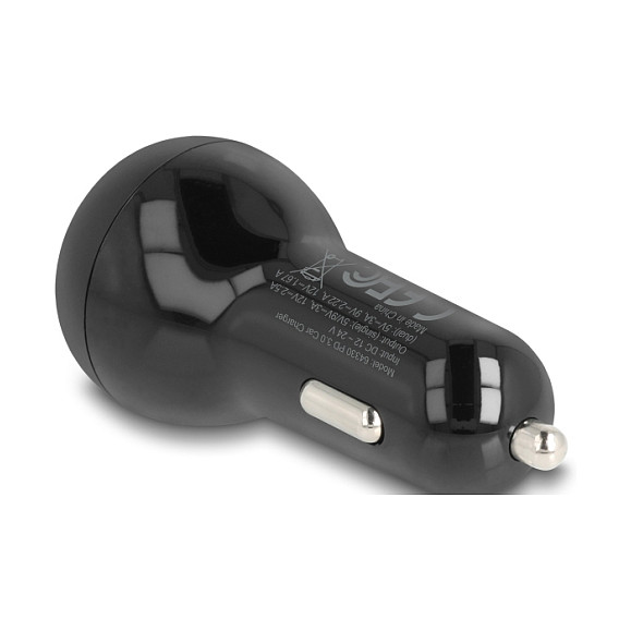 Auto punjač DELOCK 64330 (2x USB-C, 40W, PD 3.0)