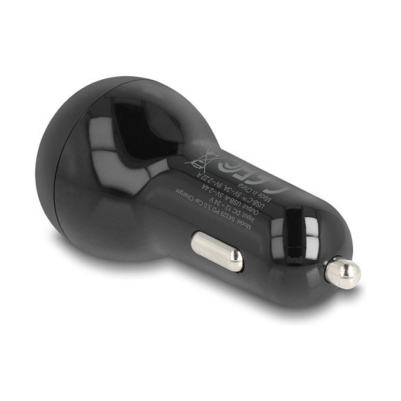 Auto punjač DELOCK 64329 (USB-C PD 20W + USB-A 12W, 32W)