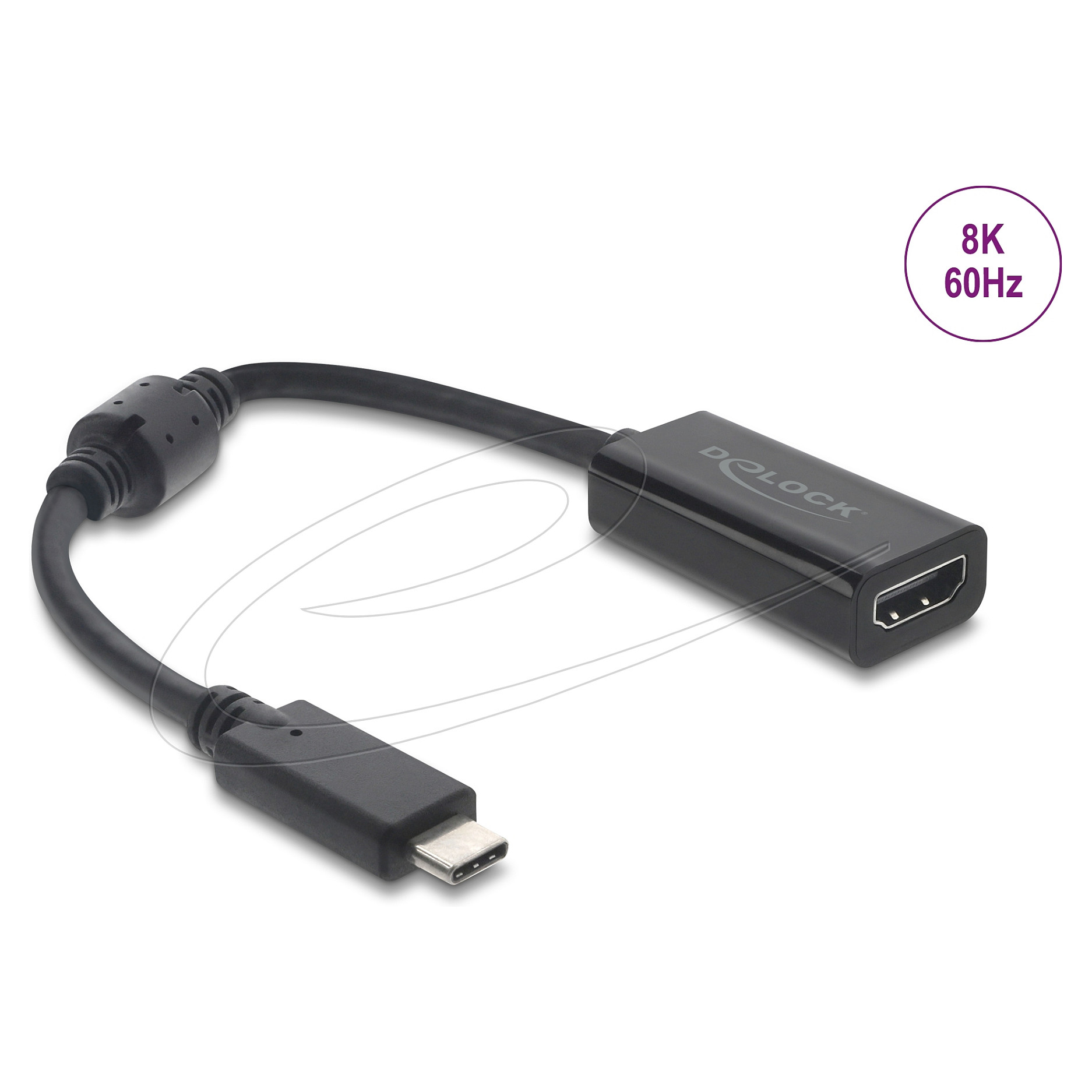 Adapter DELOCK USB-C na HDMI 8K 60Hz (DP Alt Mode, HDR, HDCP)-0