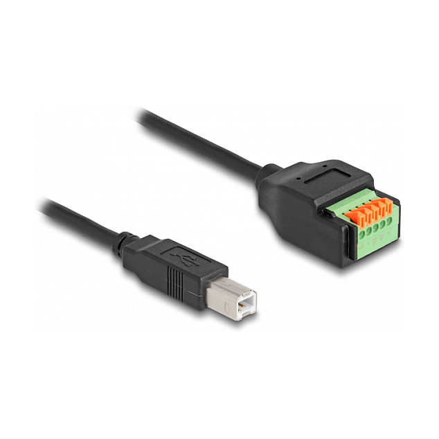 Adapter DELOCK USB-C 2.0 (Ž) na 5-pinski terminalni blok s gumbom (66457)-0