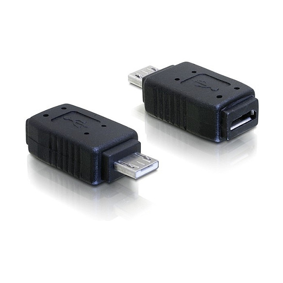 Adapter DELOCK USB micro-A+B ženski na USB micro-A muški OTG (65032)