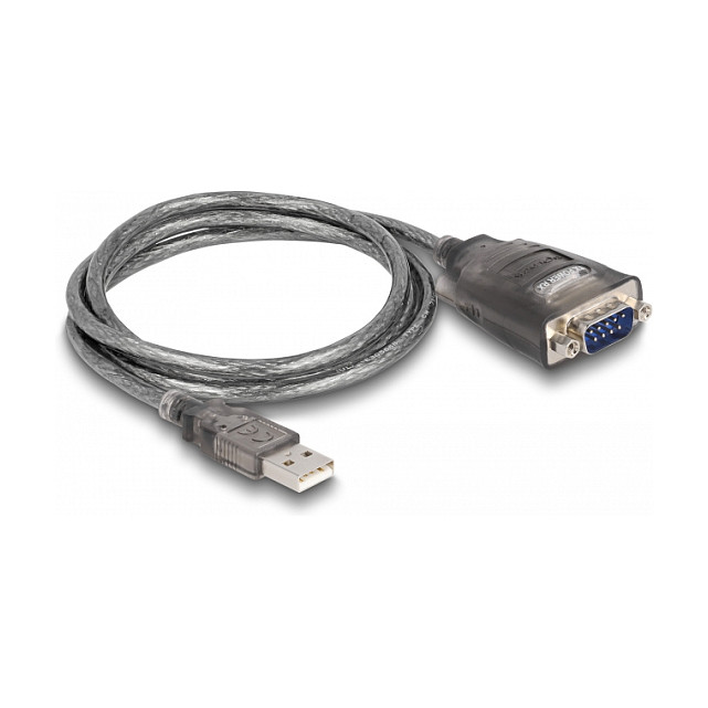 USB na Serijski RS-232 Adapter DELOCK 61400 (USB 2.0 na DB9, FTDI čipset, 1m)