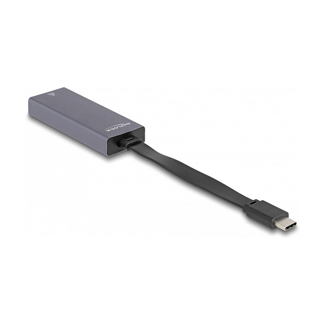 Mrežni adapter DELOCK USB-C na 2.5 Gigabit LAN RJ45 (Aluminijsko kućište, slim)-0