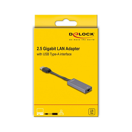 Mrežni adapter DELOCK USB-A 3.2 na 2.5 Gigabit LAN (RJ45, Realtek RTL8156)-1