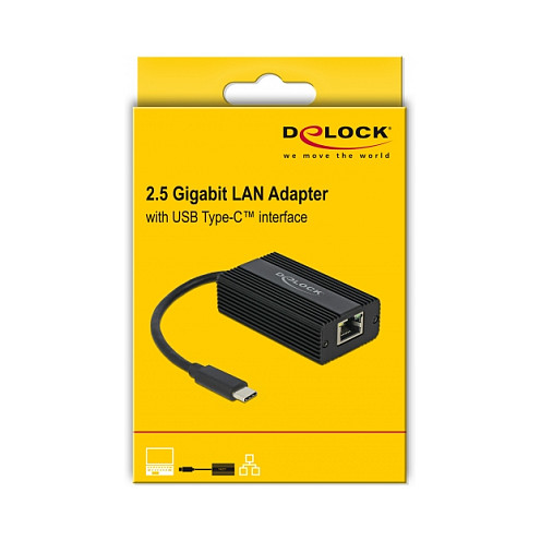Mrežni adapter DELOCK USB-C na 2.5 Gigabit LAN (RJ45, Realtek RTL8156)-1