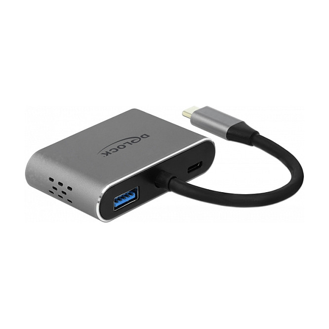 USB-C adapter DELOCK 64074 (HDMI 4K 60Hz, VGA, USB 3.2, PD 100W)