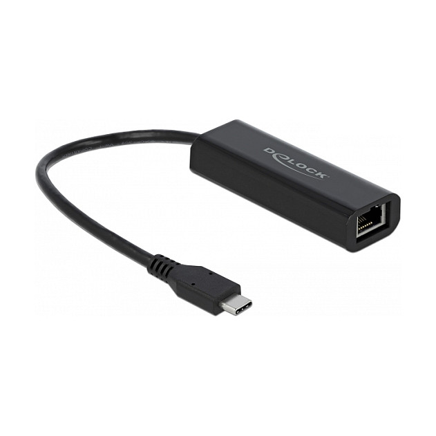 Mrežni adapter DELOCK USB-C na 2.5 Gigabit LAN (RJ45, Realtek RTL8156)