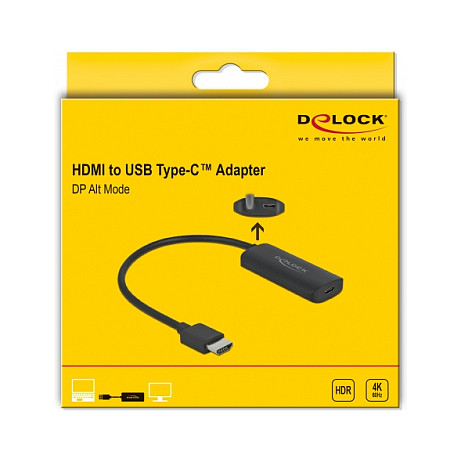 Adapter DELOCK HDMI-A (M) na USB-C (Ž) (DP Alt Mode, 4K 60 Hz)-4