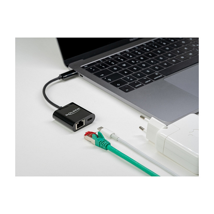Mrežni adapter DELOCK USB-C na Gigabit LAN (1000 Mbps, Power Delivery)-1