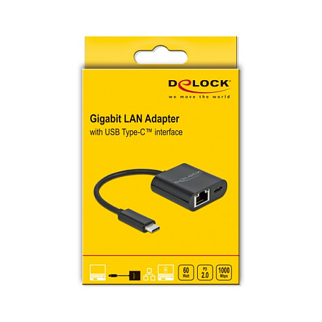Mrežni adapter DELOCK USB-C na Gigabit LAN (1000 Mbps, Power Delivery)-2