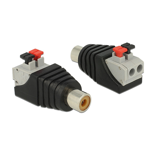 Adapter DELOCK RCA (Cinch) ženski na 2-pinski terminalni blok (65565)-0