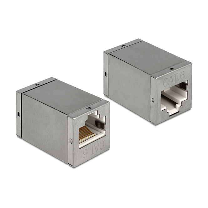 Mrežni adapter DELOCK RJ45 na RJ45 Cat.6 STP kompaktni (86250)