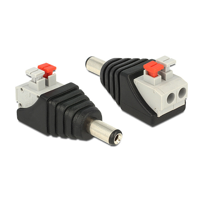 Adapter DELOCK 65523 (DC 5.5 x 2.1 mm muški > 2-pinski terminalni blok)