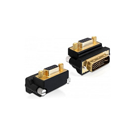 Adapter DELOCK VGA (Ž) na DVI 24+5 (M) 270° kutni (65261)-0