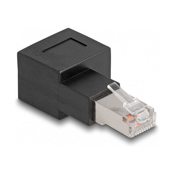 Mrežni adapter DELOCK RJ45 M/Ž 87864 (Cat.6A, 90° kutni desni, oklopljen)-0