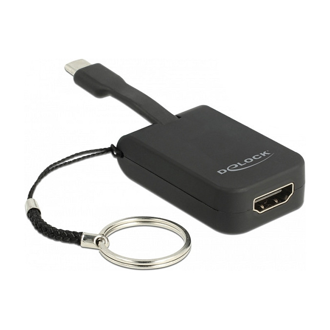Adapter DELOCK USB-C na HDMI 4K 30Hz (DP Alt Mode, privjesak za ključeve)
