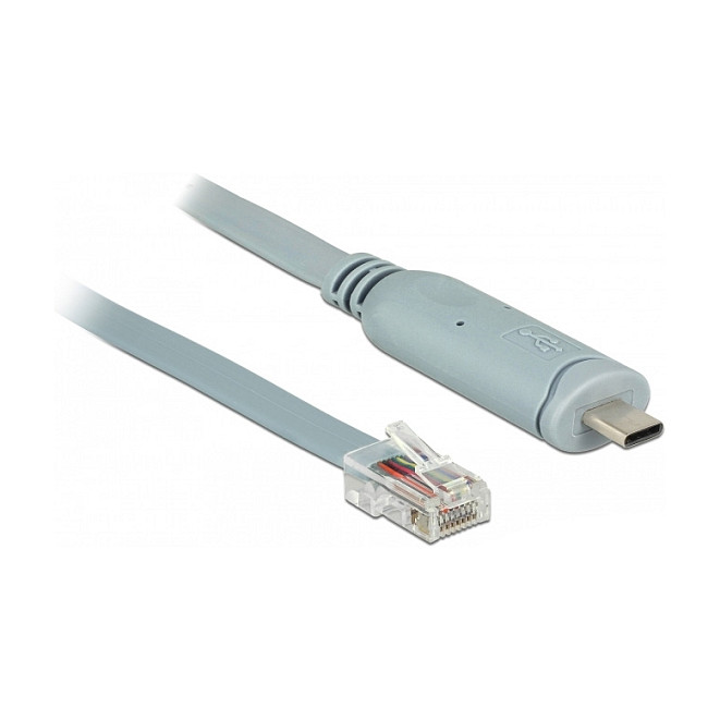 Adapter DELOCK USB-C na Serijski RS-232 RJ45 (5.0 m, FTDI)-0