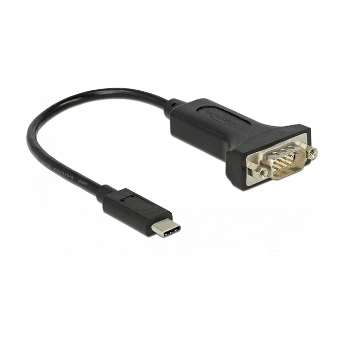 Adapter DELOCK USB-C na Serijski RS-232 (DB9) 0.25m (63908)