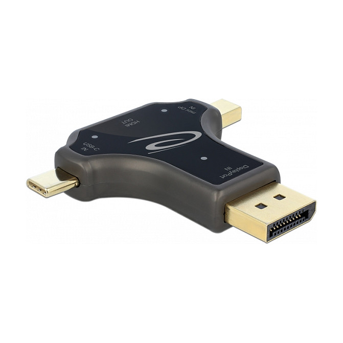 Adapter DELOCK 3-u-1 (USB-C / DP / mini DP na HDMI) 64060, 4K 60Hz-2