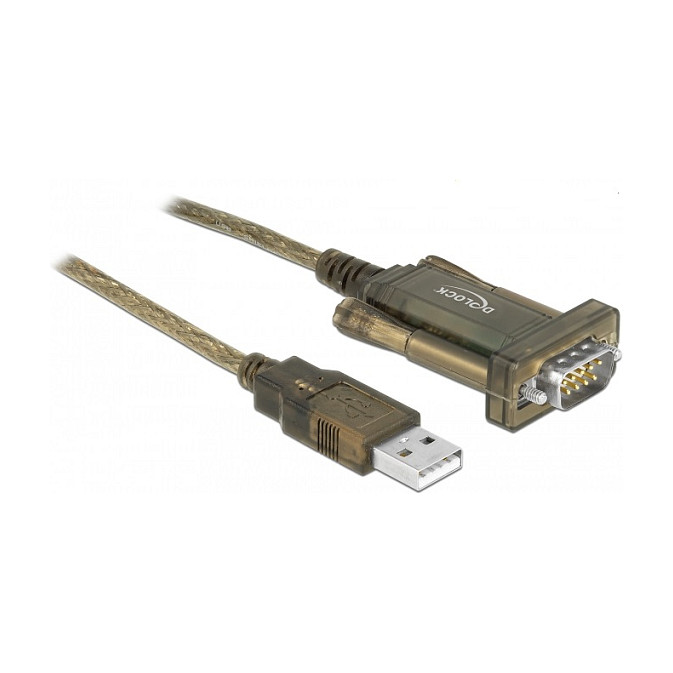 Adapter DELOCK USB 2.0 Type-A na Serijski RS-232 DB9 (FTDI Chipset, 0.25m)-0