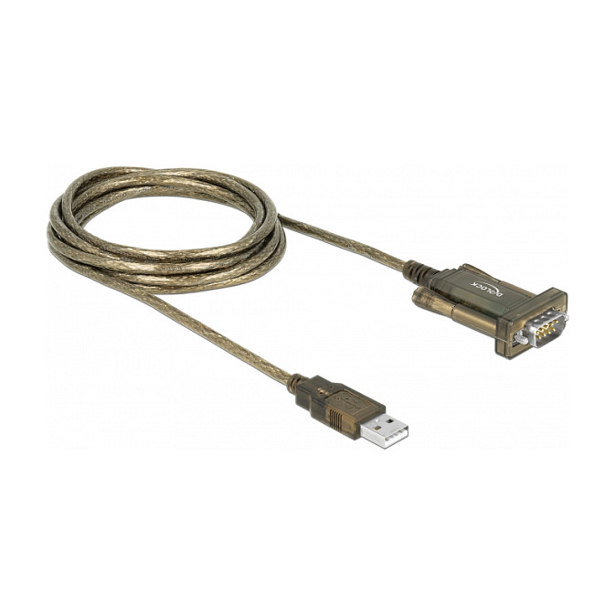 Adapter DELOCK USB 2.0 Type-A na Serijski RS-232 DB9 (FTDI Chipset, 0.25m)-1