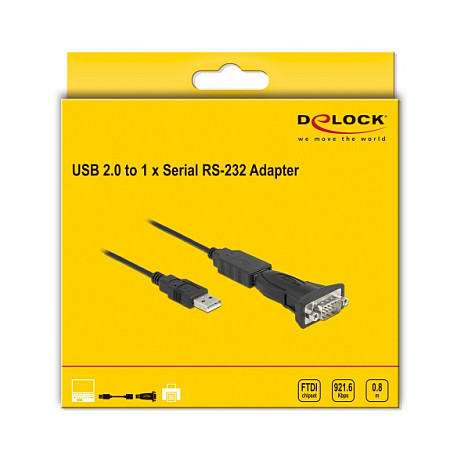 USB na Serijski RS-232 Adapter DELOCK 61506 (USB 2.0 Type-A na D-Sub 9 pin, 1.8 m)-3